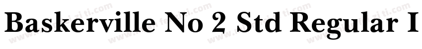 Baskerville No 2 Std Regular Itali字体转换
